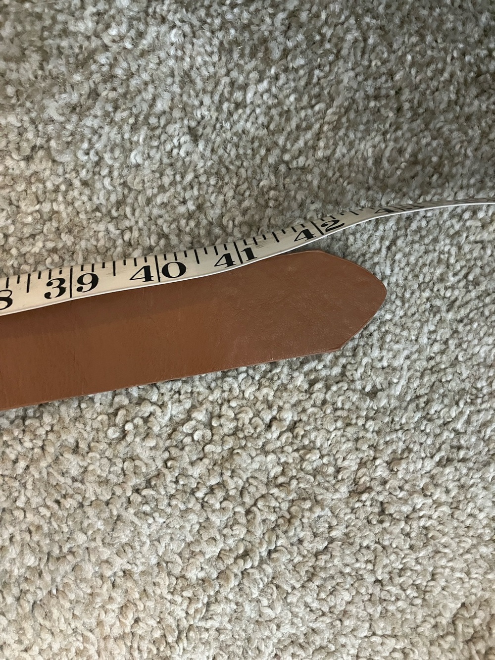 Double Ring Tan Waist Belt with Gold Buckle - Picture 5 of 5